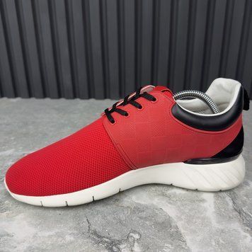 Fastlane Sneakers Red Damier Mesh