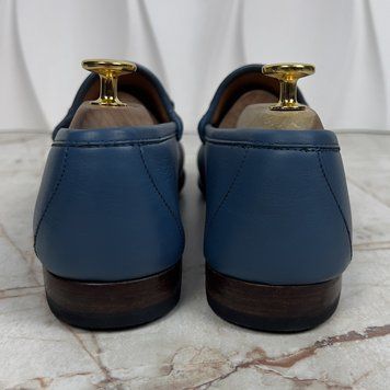 Gucci 1953 Web Horsebit Loafer Blue Smooth Leather