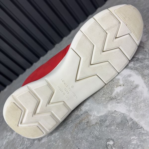 Fastlane Sneakers Red Damier Mesh