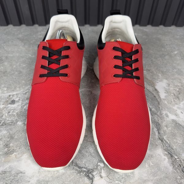 Fastlane Sneakers Red Damier Mesh