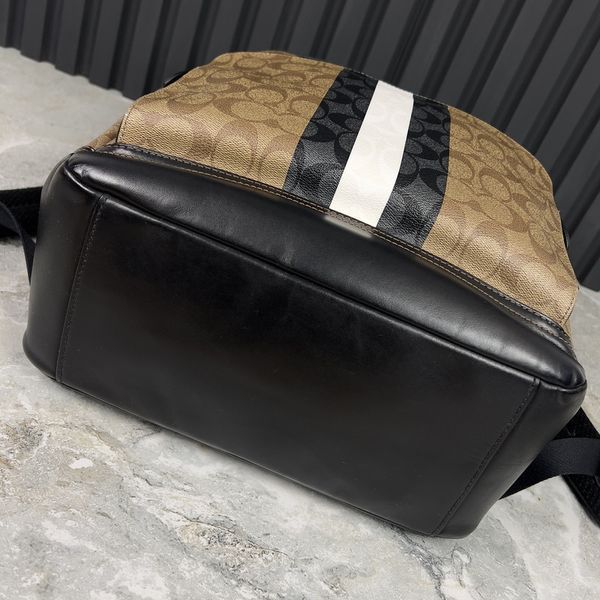 Coach Graham Backpack Signature Varsity Stripe Multicolor Canvas