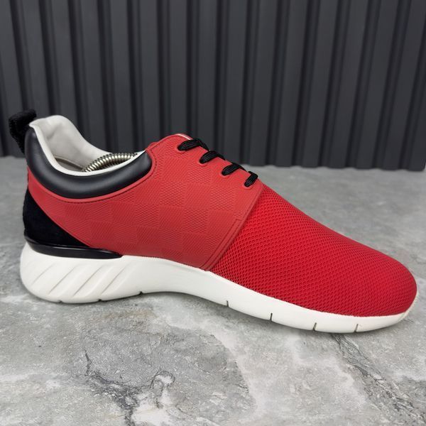 Fastlane Sneakers Red Damier Mesh