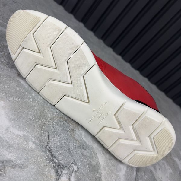 Fastlane Sneakers Red Damier Mesh
