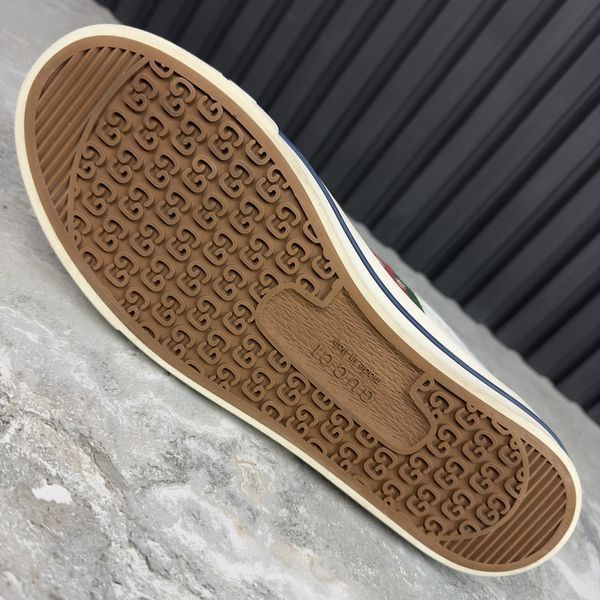 Tennis 1977 GG Monogram кросівки кеди високі білі текстильні 2880 фото