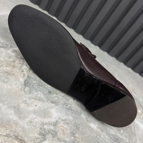 Loafers Brown Grained Leather