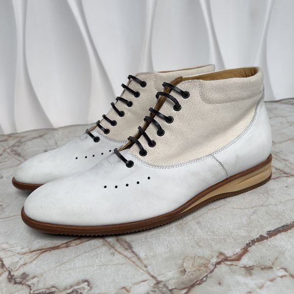 For Aston Martin Driving Shoes Gray Leather