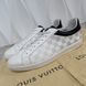 Luxembourg Damier Black Monogram Sneakers White Leather
