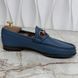 Gucci 1953 Web Horsebit лофери сині шкіряні 3390 фото 4
