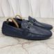 Hockenheim Damier Driving Moccasin Blue Leather