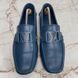 Monte Carlo Moccasins Blue Leather