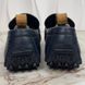 Hockenheim Damier Driving Moccasin Blue Leather