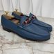 Gucci 1953 Web Horsebit лофери сині шкіряні 3390 фото 6