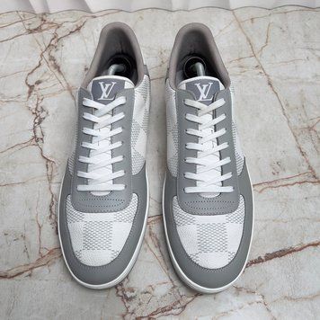 Rivoli Maxi Damier кросівки сірі з білим шкіряні 3447 фото