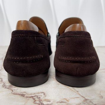 Jordaan Horsebit Web Loafers Brown Suede
