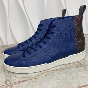 Match Up Sneakers Monogram Blue Leather