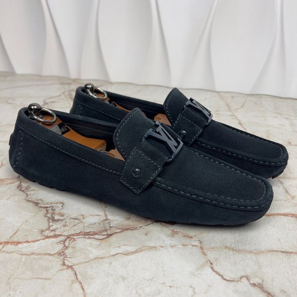 Monte Carlo Moccasins Blue Suede