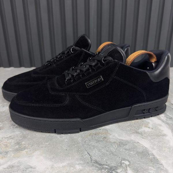 LV Trainers кросівки чорні замшеві 2635 фото