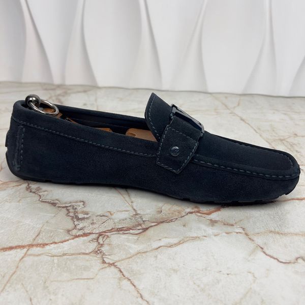 Monte Carlo Moccasins Blue Suede