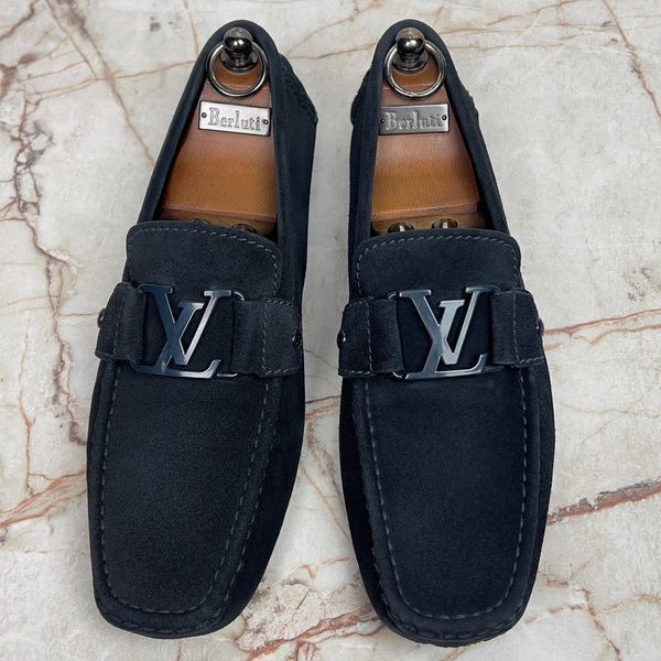 Monte Carlo Moccasins Blue Suede