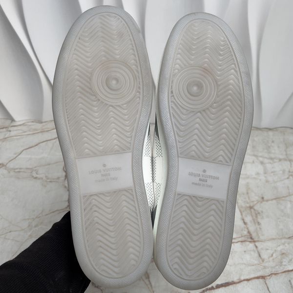 Rivoli Maxi Damier кросівки сірі з білим шкіряні 3447 фото