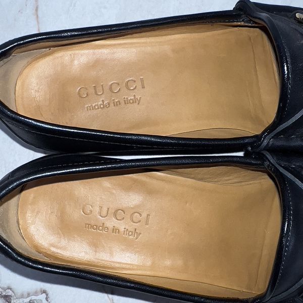 Interlocking GG Loafers Black Leather