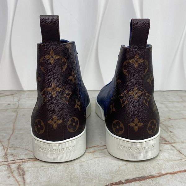 Match Up Sneakers Monogram Blue Leather