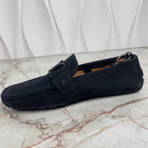 Monte Carlo Moccasins Blue Suede