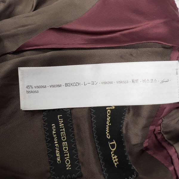Coat Prince of Wales Brown Beige Check Wool Cashmere Blend