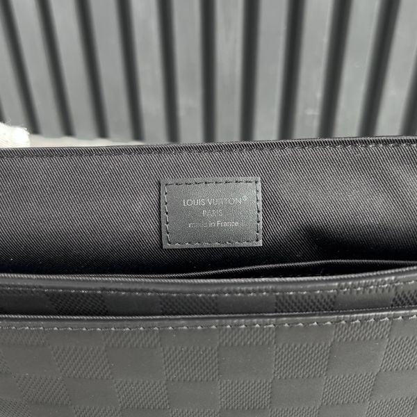 District Black Damier Infini Leather