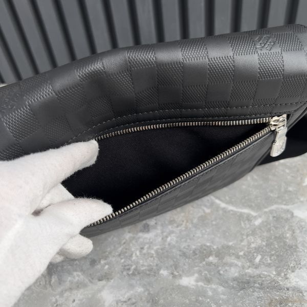 District Black Damier Infini Leather
