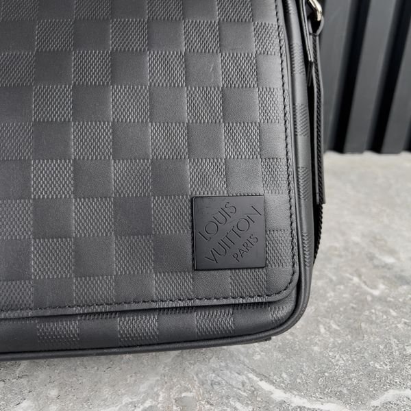 District Black Damier Infini Leather