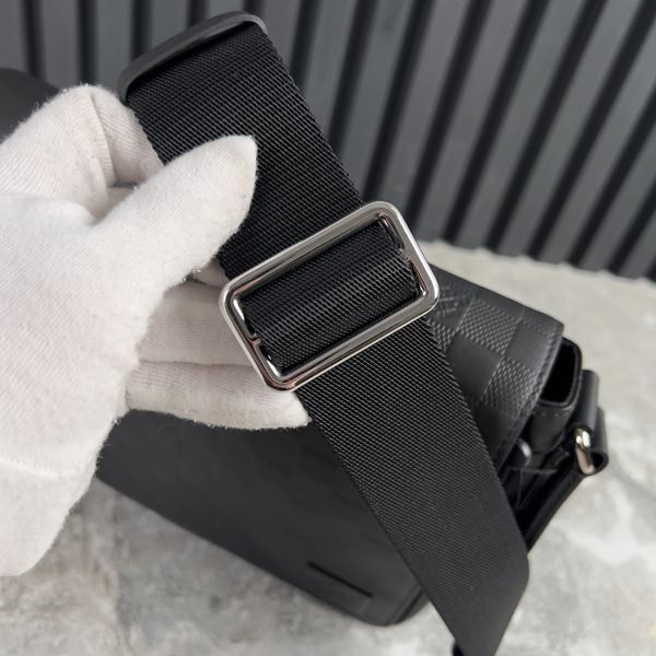 District Black Damier Infini Leather