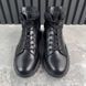 Fast Track Hiking Boots Black Leather Scritto Jacquard-Shell