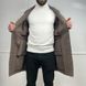 Coat Prince of Wales Brown Beige Check Wool Cashmere Blend