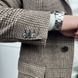 Coat Prince of Wales Brown Beige Check Wool Cashmere Blend