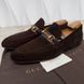Jordaan Horsebit Web Loafers Brown Suede