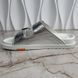 LV Trainer Line Sandals Silver Leather