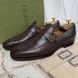 Interlocking GG Loafers Brown Leather
