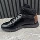 Fast Track Hiking Boots Black Leather Scritto Jacquard-Shell