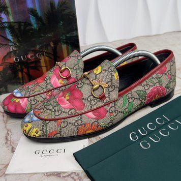 Jordaan Horsebit Loafers Floral Multicolor Supreme Canvas