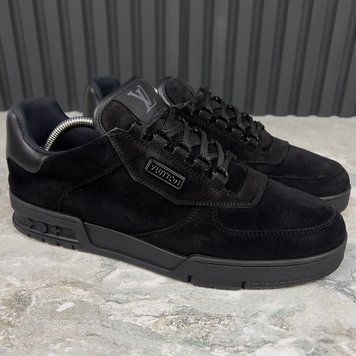 Trainer Sneaker Black Suede
