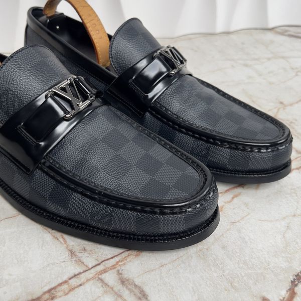 Major Damier лофери сірі з канви 3530 фото