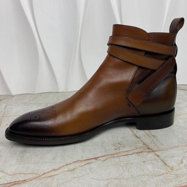 Lord Jodhpur Boots Patina Brown Leather