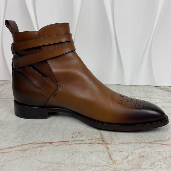 Lord Jodhpur Boots Patina Brown Leather