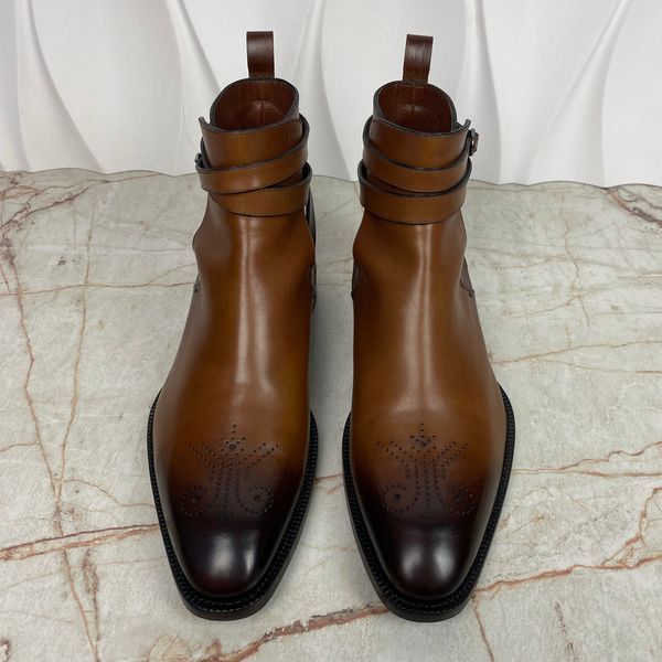 Lord Jodhpur Boots Patina Brown Leather