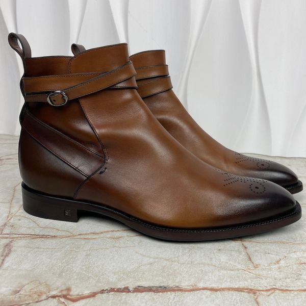 Lord Jodhpur Boots Patina Brown Leather