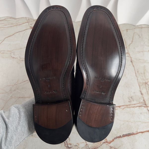 Brogue Dress Shoes Wingtip Bordeaux Taiga Leather