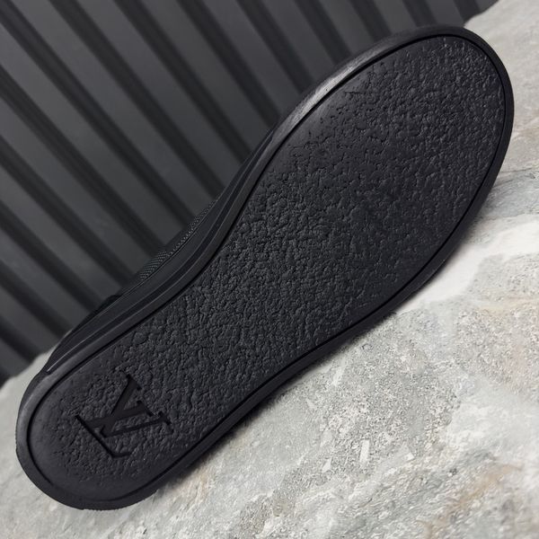 Challenge Zip Up Sneakers Black Nylon