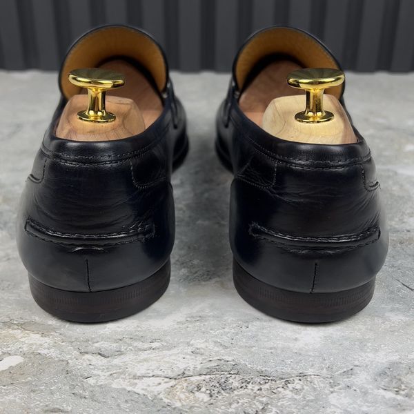 Horsebit Jordaan Loafers Patina Blue Leather