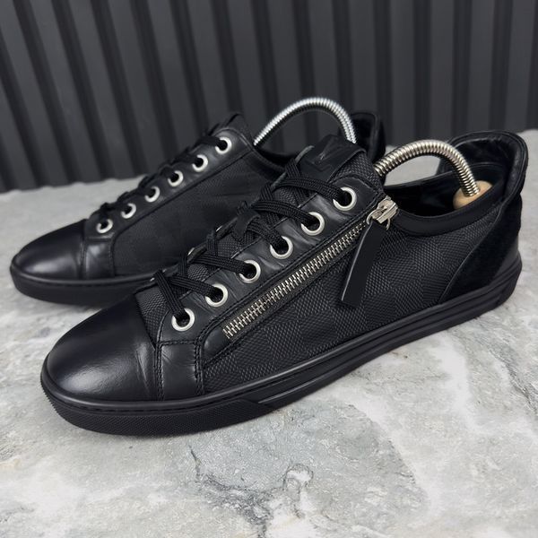Challenge Zip Up Sneakers Black Nylon